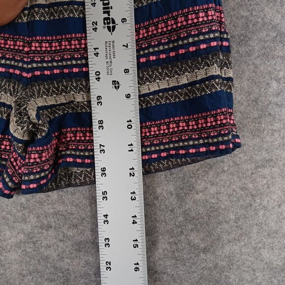 Ann Taylor Loft‎ Short Womens 00 Multicolor Embroidered 100% Cotton - Picture 6 of 7